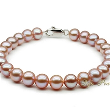 批发定制：紫色淡水珍珠手链时尚、潮流精品首饰