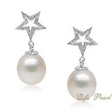 厂家供应：925银淡水珍珠耳坠