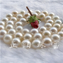 供应海水珍珠7.5-8白色海水珍珠项链海水南珠海水珍珠批发