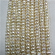 【外贸原单】诸暨山下湖8-9mm扁片半成品天然淡水珍珠项链批发