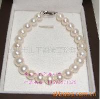 7mm近圆AA级淡水珍珠手链批发