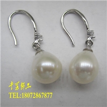 【外贸余单】9-10mm天然淡水诸暨山下湖珍珠，耳钉批发，送人佳品