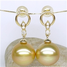 【优质直销】供应0.81ct珍珠耳坠（图）