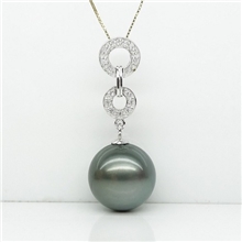 【优质直销】供应13~14精美成品珍珠吊坠（图）