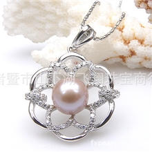 《精品》珍珠吊坠|10-10.5MM面包形淡水珍珠吊坠FX2-JFDN001