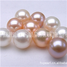 《精品》11-11.5MM圆形AAA级颗粒天然淡水珍珠批发FX11-YT11115