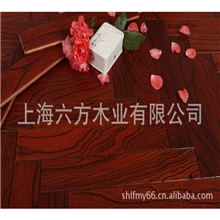 *批量生产古色红韵5002实木复合拼花地板库存耐磨地板