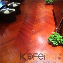 厂家供应南美柚人字拼地板柯菲地板kefei立体效果