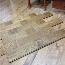 特价2.5折全新高级橡木拼花三层实木复合地板-出口产品