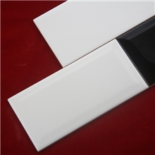 【怡升】100*200斜边凸面面包砖地铁砖黑白现货佛山厂家