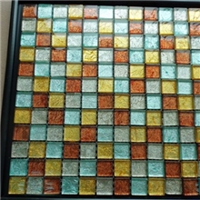 供应金箔马赛克树脂混贴玻璃马赛克