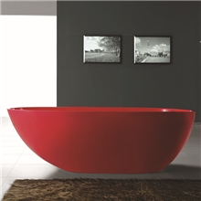 全球热销卫浴洁具人造石浴缸（欧美主流产品）BS-8608（全红色）