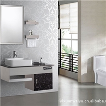 广东佛山意轩卫浴柜组合,简洁洗脸盆不锈钢浴室柜厂家批发YX-1306