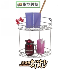不锈钢置物架置物篮转角架三角架转角架两层双层家居置物架