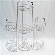 不锈钢收纳层架书籍转角柜桌面收纳架三层置物架一件代发