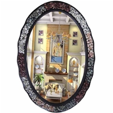 镜子厂家批发创意镜子化妆镜子地中海卫浴防水台式折叠