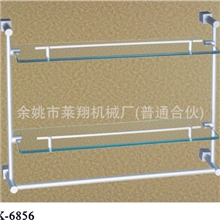厂方直销双层玻璃置物架太空铝毛巾架，厨房，卫浴用品