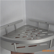 太空铝置物架三角单层铝板篮