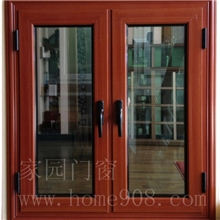 厂家供应铝合金门窗1.2厚联体豪华单包边铝合金平开窗出口贸易