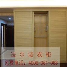广东法尔诺定制衣柜定做家具加盟两门衣柜百叶门衣柜移门衣柜