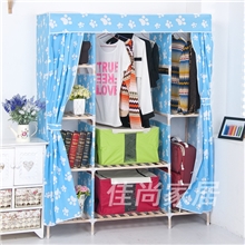 简易衣柜布衣柜实木衣柜双人布衣柜衣橱