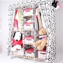 简易实木衣柜布衣柜折叠式简易衣柜布衣柜实木双人宜家一件代发