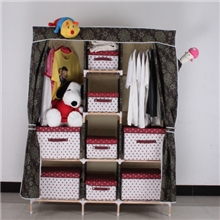 厂家供应简易实木衣柜折叠式衣柜布衣柜实木双人宜家布衣柜大号柜