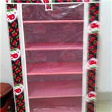 全国包邮组合式简易带防尘罩实木防水覆膜鞋柜批发简易鞋柜