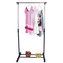 单杆晾衣架升降式晾衣架落地折叠不锈钢衣架晒衣架