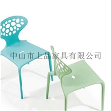 上品厂家特价供应经典塑料椅SP-UC273背后镂空休闲椅