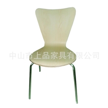 上品厂家供应高品质枫木曲木快餐椅SP-BC488餐厅快餐椅子