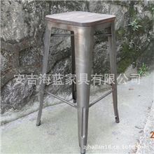 供应餐椅复古铁艺锈色餐椅吧凳吧椅酒吧餐厅咖啡馆可用