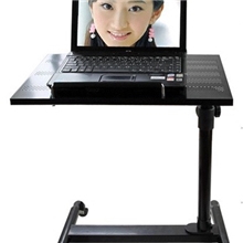 全金属可升降USB散热器床边用笔记本电脑桌BY-001