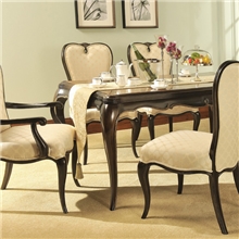 【奢华高端】富乐居美式新古典风格实木框架布背扶手椅不含餐桌