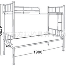 【厂家直销】公寓床、学生公寓床、学生床、学校公寓床、铁床