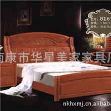 厂家直销橡木床/雕花橡木床/欧式床/批发橡木床/南康橡木床