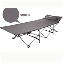 折叠床午休床行军床办公室午休床沙滩床深咖啡色双层豪华型