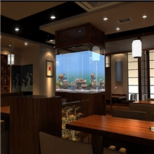 办公室观赏鱼缸定期换水钢化夹胶玻璃鱼缸高档热带鱼生态水族箱