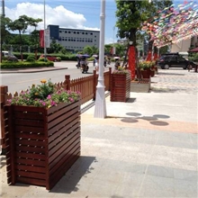 供应深圳防腐木花盆
