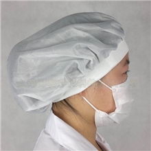 厂家直销食品厂帽子、工作帽、涤纶发网、无尘防护帽、透气性好