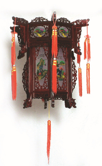 华洋宫灯，灯笼，木雕仿古宫灯---45胶片宫灯