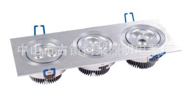 led格栅灯led斗胆灯射灯天花灯过道灯3*3w