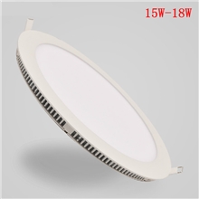厂家直销LED超薄面板灯筒灯18W圆形面板灯质保3年
