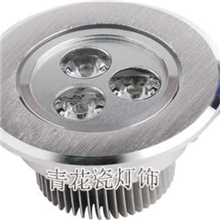 厂家直销3Wled天花射灯3w射灯服装店射灯聚光射灯（图）