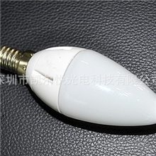 led蜡烛灯外壳套件3W蜡烛灯E14烛泡灯代替陶瓷灯重量轻