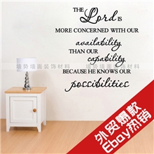 生产销售时尚家居外贸墙贴圆环英文墙贴圣诞外贸墙贴EWQ0008