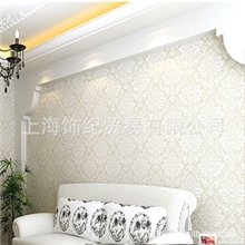 【企业集采】无纺布墙纸卧室客厅背景墙壁纸鎏金工艺大马士革