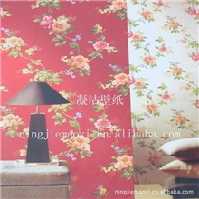 热卖田园墙纸pvc墙纸壁纸墙贴田园风格墙纸壁纸田园小花墙纸