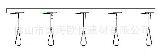 滴水挂片滴水状天花厂滴水型铝吊顶价格