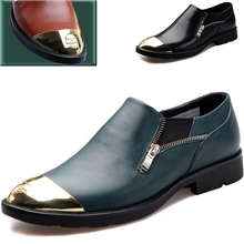 2013秋季新款真皮男鞋韩版英伦单鞋金属鞋头个性时尚休闲皮鞋批发